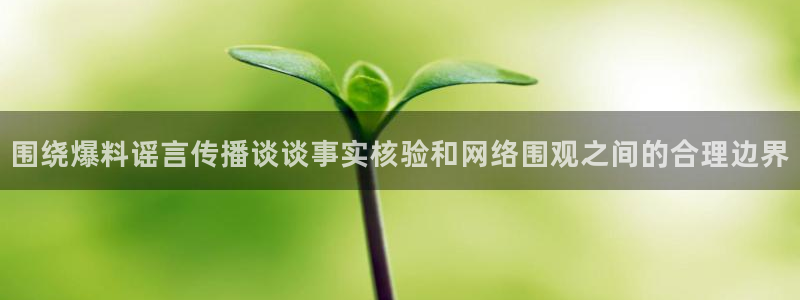 黑料事件动态：围绕爆料谣言传播谈谈事实核验和网络围观之间的合理边界