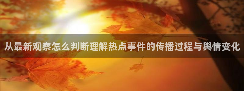 黑料爆料事件网:从最新观察怎么判断理解热点事件的传播过程与舆情变化