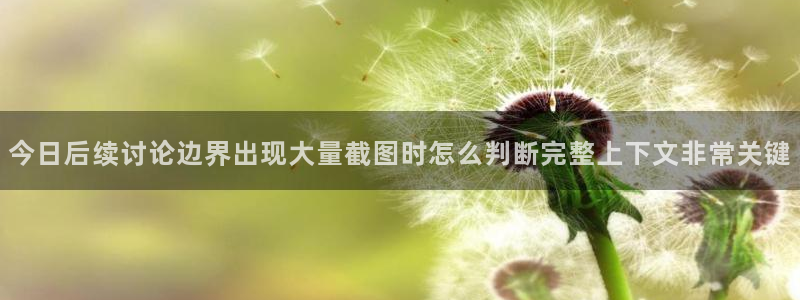 黑料话题大全：今日后续讨论边界出现大量截图时怎么判断完整上下文非常关键